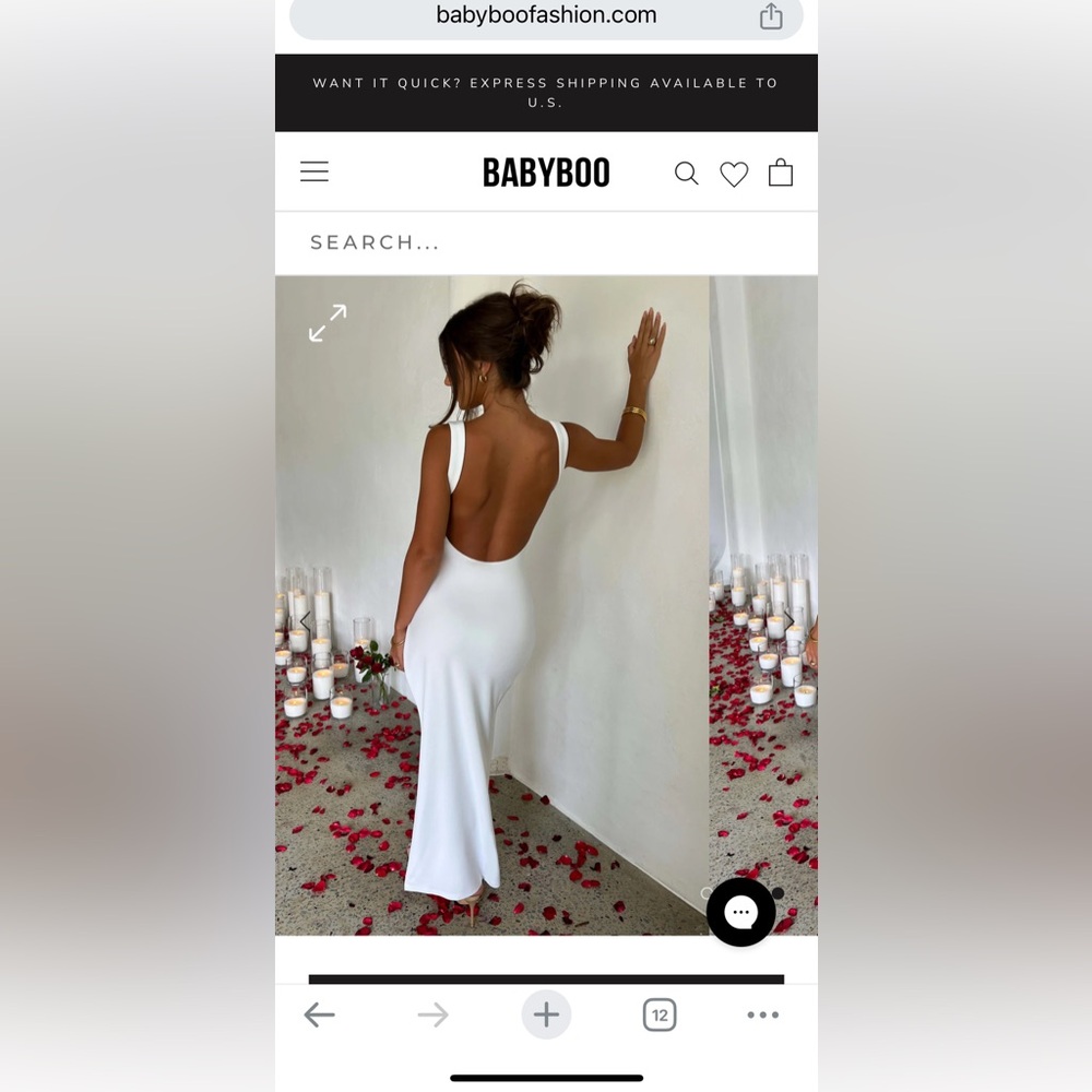 Babyboo fashion cyanne maxi in white